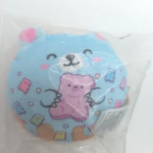 Top Trenz Gummy Bear Donut Sugar Shaker Blue Bear Kawaii Sensory Squishy Toy